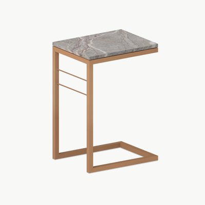 JING C Side Table - Natural Marble