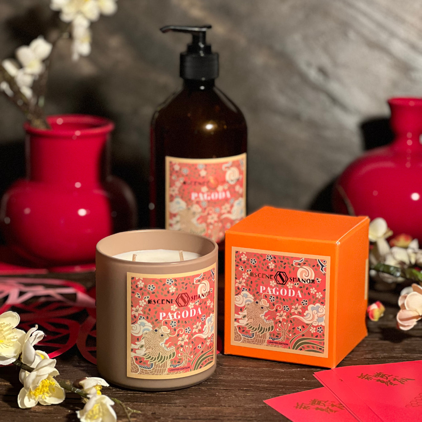 [LIMITED EDITION] PAGODA Triple Scented Soy Wax Candle (Sandalwood, Nutmeg)
