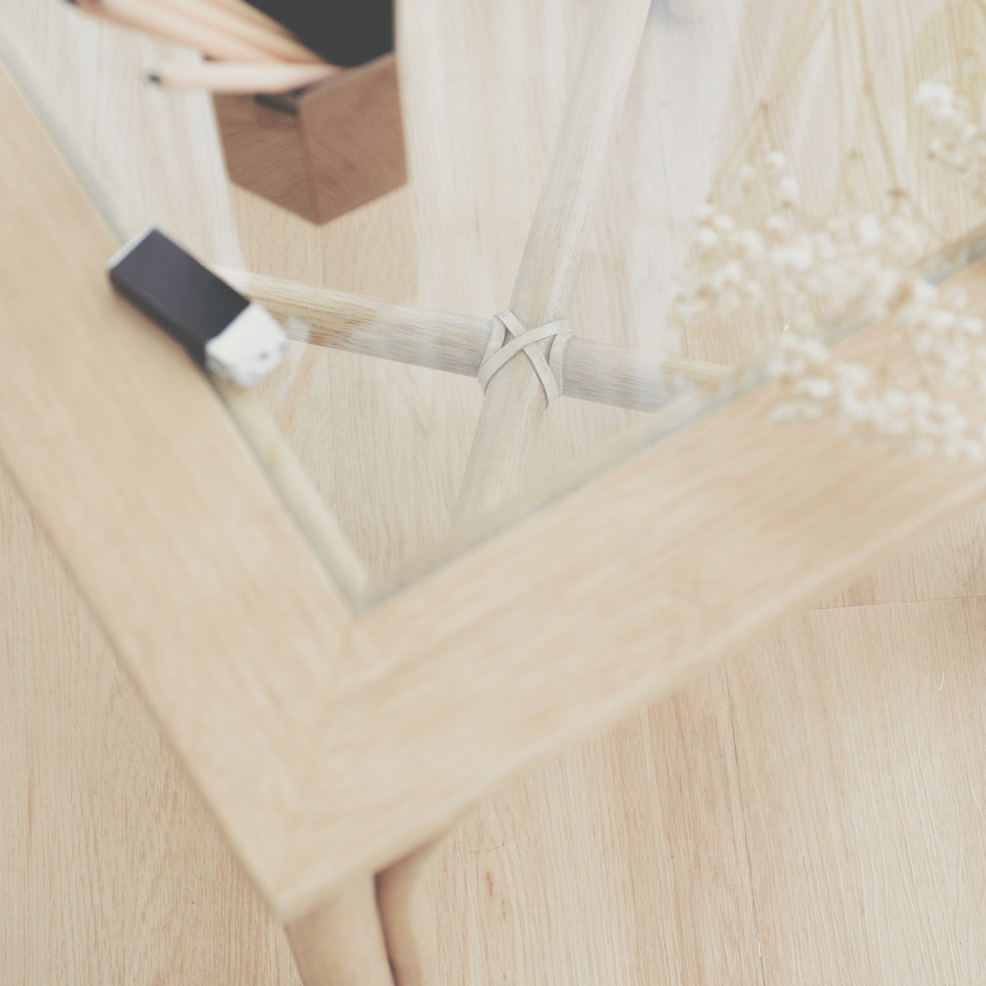 THE SIDEKICK Cane Side Table (Floor Model)