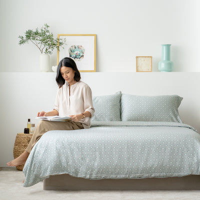 SCENE SHANG x Weavve Home - Jade Blossoms Lyocell Classic Set