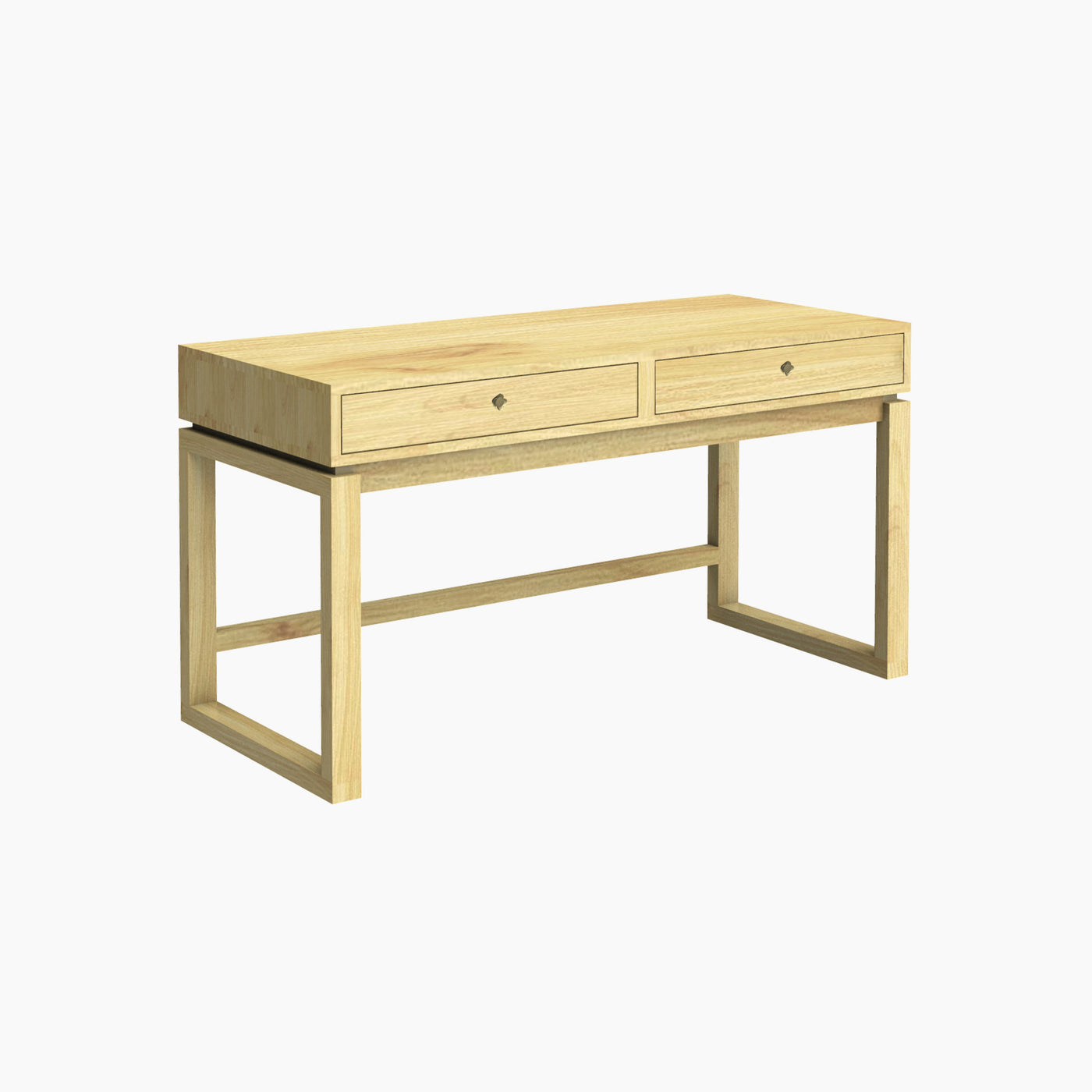KIAN Old Elm Wood Desk - Clear