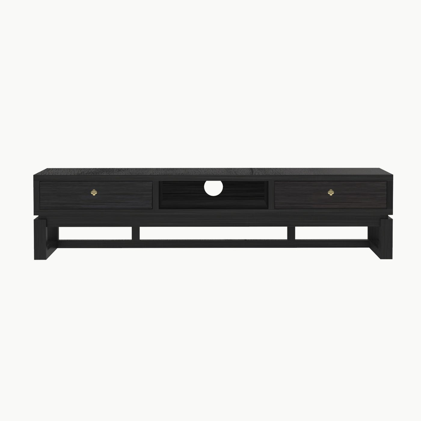 KIAN Old Elm Wood Console - Midnight