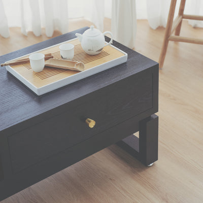 KIAN Old Elm Wood Console - Midnight