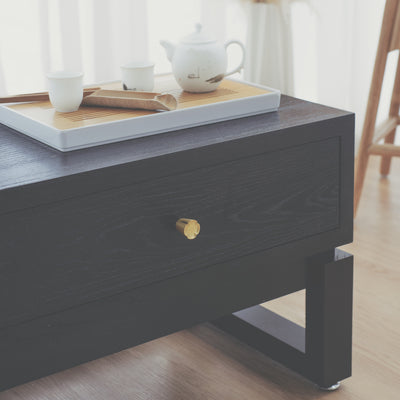 KIAN Old Elm Wood Console - Midnight