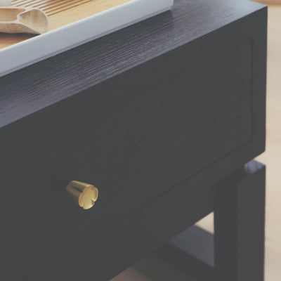 KIAN Old Elm Wood Console - Midnight