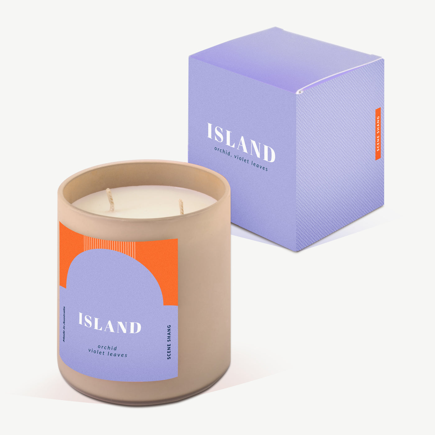 ISLAND Triple Scented Soy Wax Candle (Orchid, Violet Leaves)