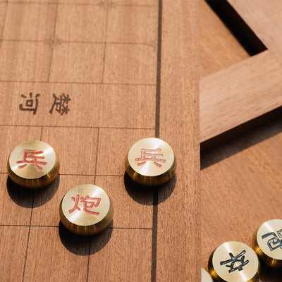 Brass Chinese Chess Set - SCENE SHANG