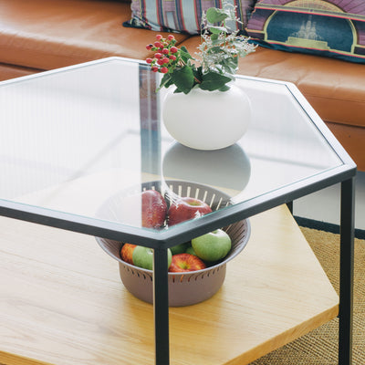JING Coffee Table (Hexagon) With Glass - SCENE SHANG
