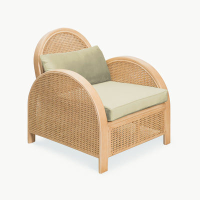 THE BOTANIST Cane Chair - Olive