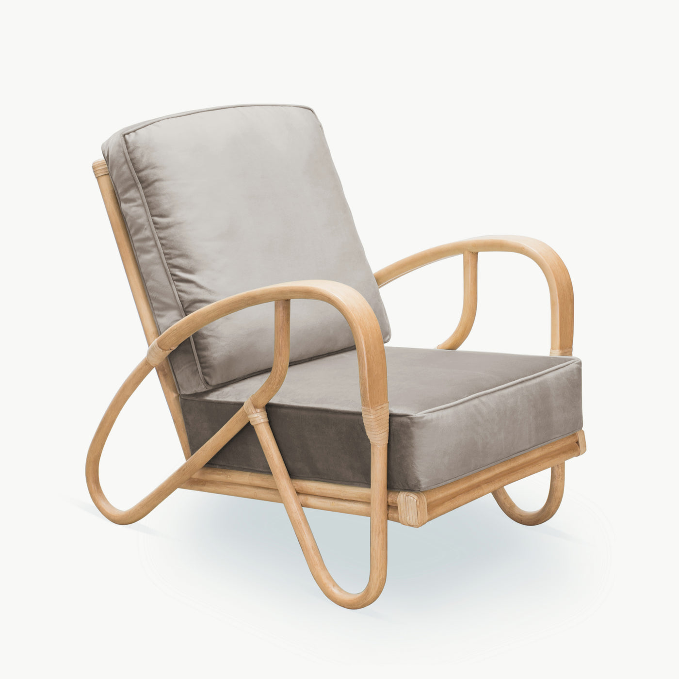 THE MAVERICK Cane Chair - Taupe